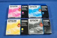 Genuine Epson 220XL Ink Cartridges B/C/M/Y Set 2020 2021