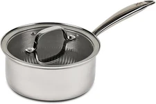 Copper Chef Titan Pan, Try Ply Stainless Steel Non-Stick Frying Pans, 2 QT