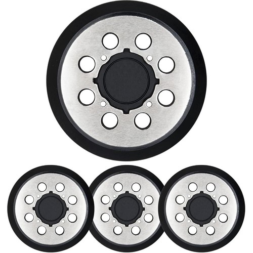 4-Pack 5-Inch 8-Hole Hook & Loop Sander Pads – Compatible With DEWALT DWE6423, DWE6421, DCW210B, Replacement For N329079, Soft Rubber Vibration Reduction