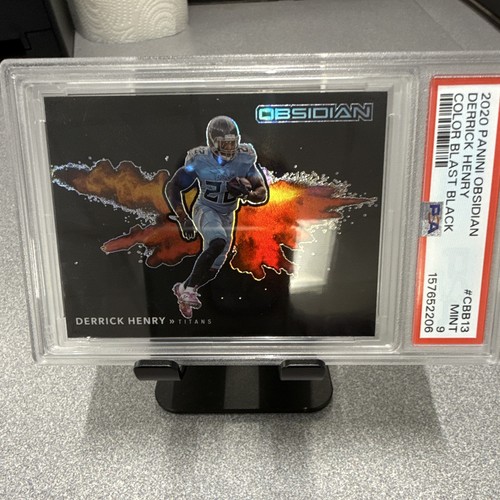 2020 Panini Obsidian Derrick Henry Titans Color Blast Black #CBB13 PSA 9