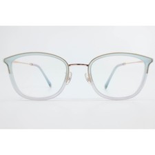 Anna Sui AS5107-1 685 Light Blue Rose Gold Cat Eye Eyeglasses Frames 51-20-140