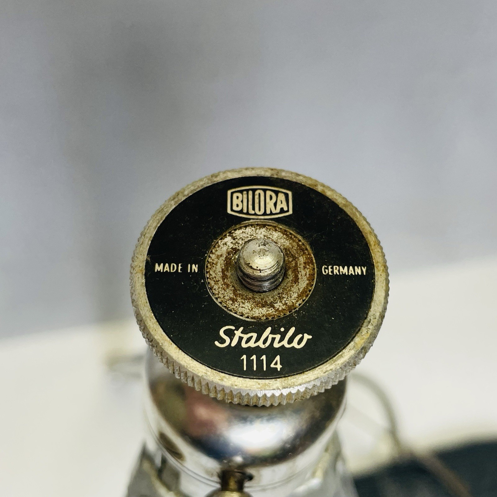 Bilora Stabilo 1114 Vtg Tripod with Ball Head With Leather Case Extends To 31”