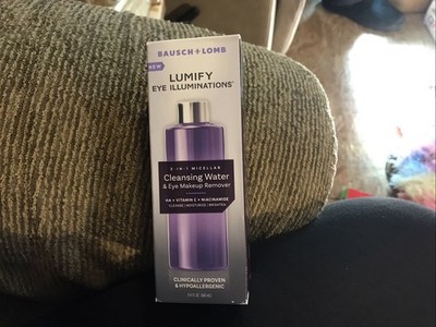Bausch + Lomb Lumify Eye Illuminations Cleansing Micellar Water Makeup Remover