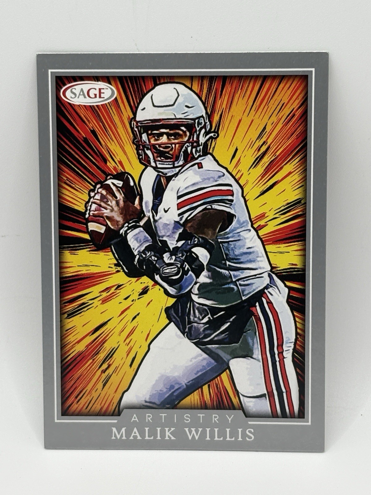 2022 SAGE High Series - Artistry Malik Willis #ART-MW Silver (RC)