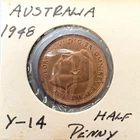 1948 Australia Half Penny — photo from another recent sale