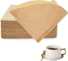 BYKITCHEN Small Coffee Filters, Size 01, Set of 200, Disposable Cone Coffee Filt