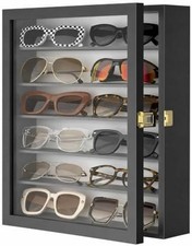Sunglasses Organizer Storage Wall Mounted: 13 X 15.6 Inches Eyewear Display Case