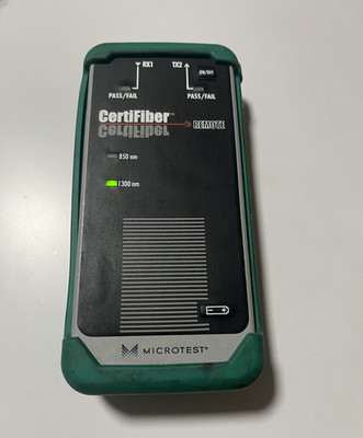 MICROTEST CertiFiber Remote Fiber Optic Cable Tester Remote Unit 850/1300nm