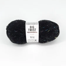 Big Twist Fleck Yarn Black Sesame Sprinkles • 208 yd 3.5 oz d/c • Multiple Qty