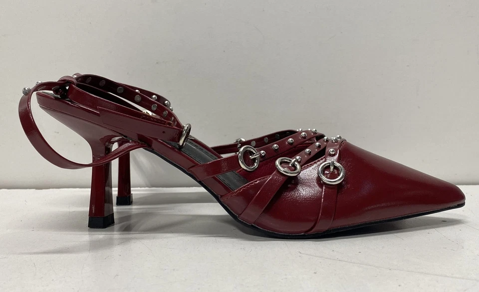 Boohoo Mujer Tirantes Punta Tacones Hebilla Talla 9 Foto 3 de 4