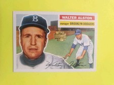 WALTER  ALSTON 2002 TOPPS  ARCHIVES REPRINT  #8 DODGERS  MGR