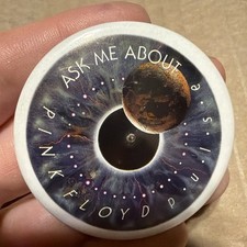 Pink Floyd Promo Button Pinback Pin  Pulse Album Ask Me About Pulse LIGHT UP