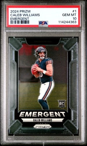 2024 PANINI PRIZM EMERGENT #1 CALEB WILLIAMS ROOKIE RC PSA 10