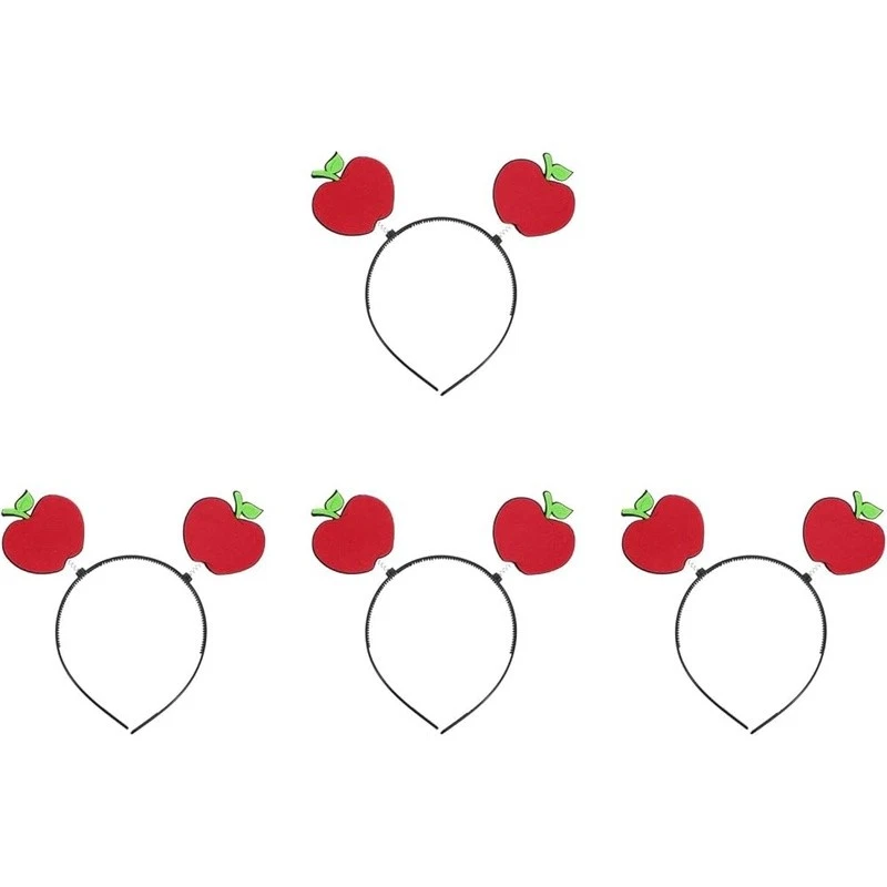 Diademas artificiales de manzana festivales fiestas accesorios de disfraz ropa divertida nuevas Foto 2 de 4