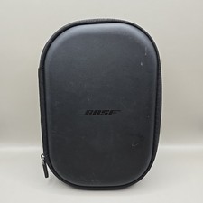 Black Bose Zippered Travel Storage Headphone Case With Pockets And Hang Tab