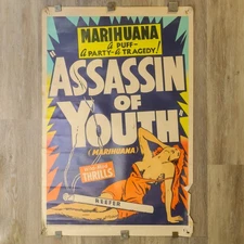 ASSASSIN of YOUTH - Rare 1969 Original Pandora 283 Litho Movie Poster - Vintage