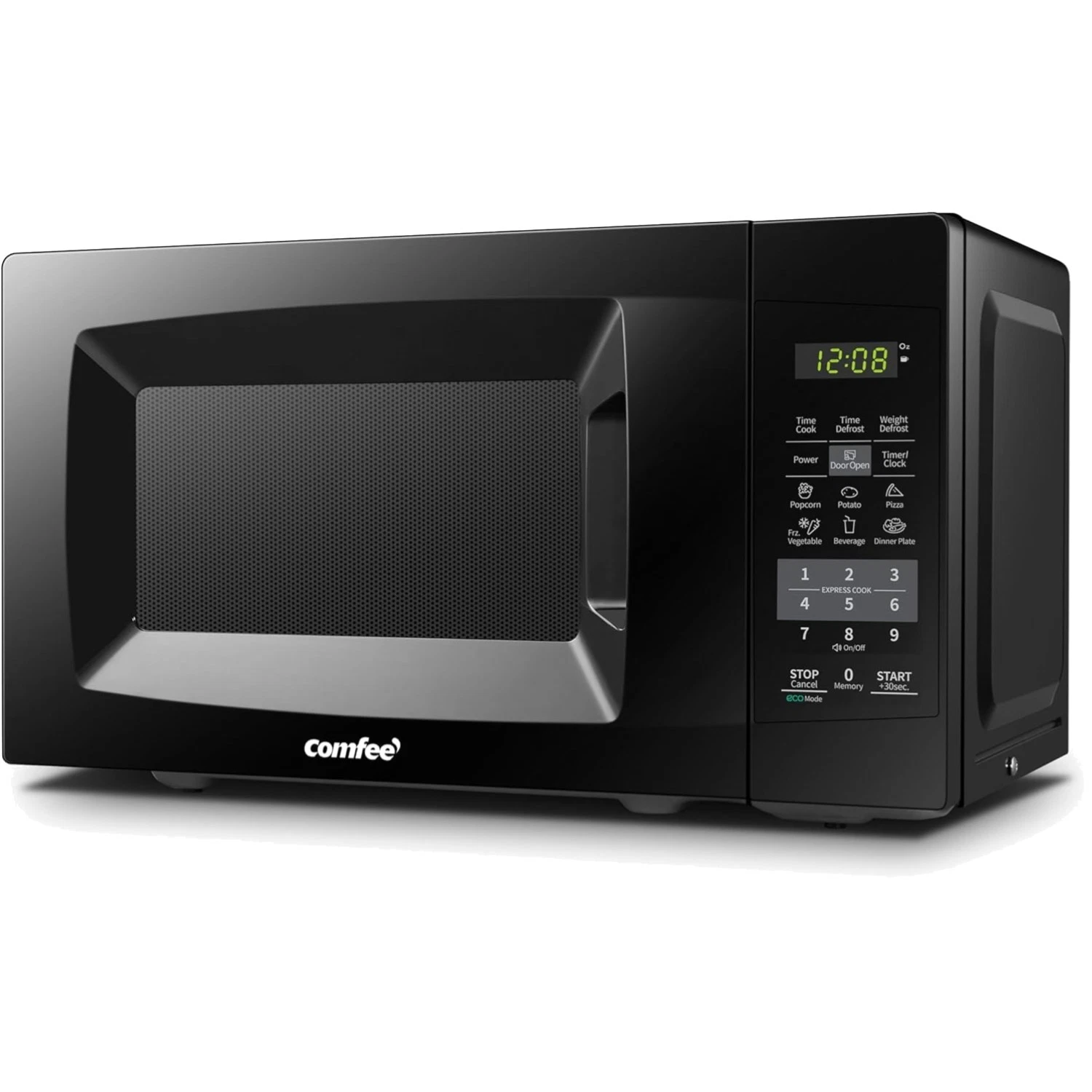 Space-Saving 700W Countertop Microwave with Digital Display & Eco-Friendly Mode