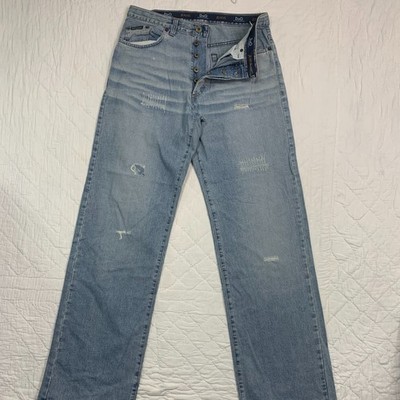 Herren D&G Dolce Gabbana Ittierre Distressed Ripped Denim Jeans Größe 34 Italy
