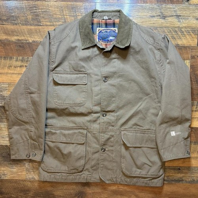#ad Vintage 90s Dubbrooke Upstream Outdoor Chore Corduroy Blanket Lined Coat $30.00