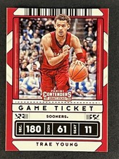 Trae Young 2020 Panini Contenders Draft Picks - Game Ticket Red #23b Variation