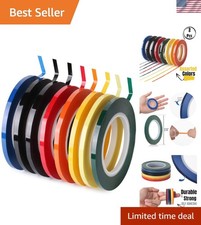 Whiteboard Tape, 8 Pack, Assorted Colors, Thin Tape for Dry Erase Board Acces...