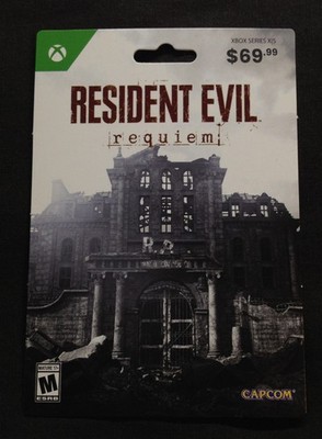 NO CASH VALUE Microsoft Xbox Resident Evil Requiem Display Only Retail DLC Card