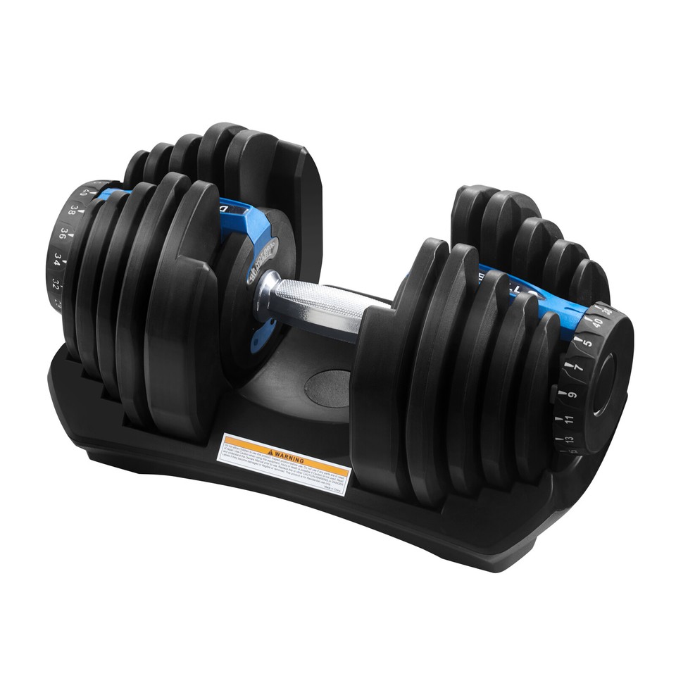 Adjustable Dumbbells Weights 12-40kg Pair Home Gym Fitness Equipment ...