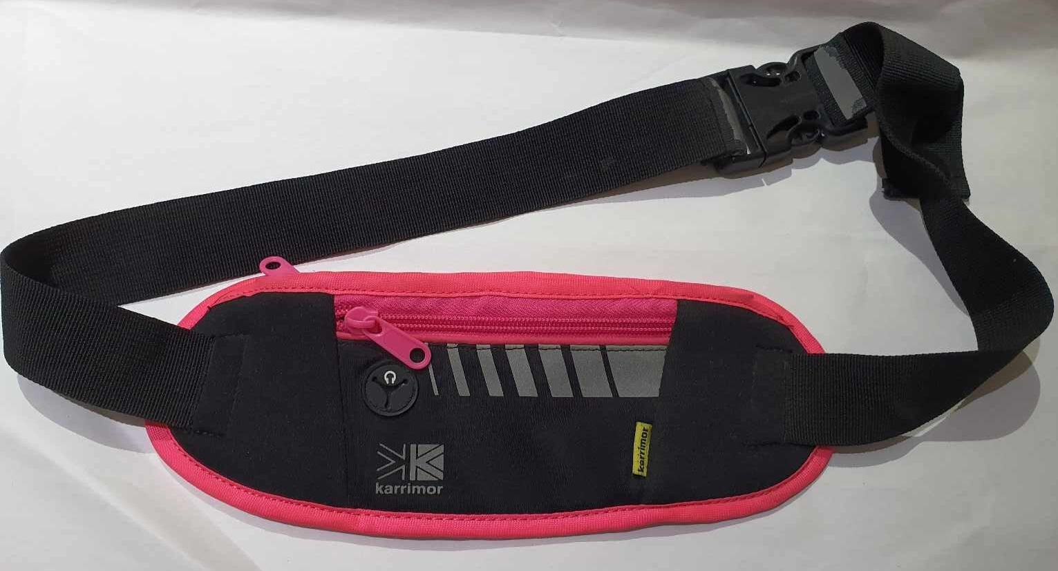 KARRIMOR Bum Bag Running Hiking Sports Waist Pack Phone Holder Black