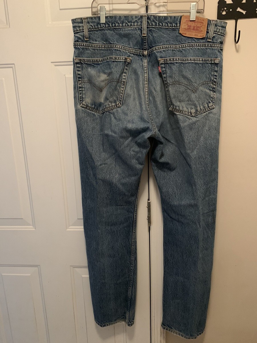 Vintage Levis 505 Regular Fit Straight Leg 40x32 | eBay
