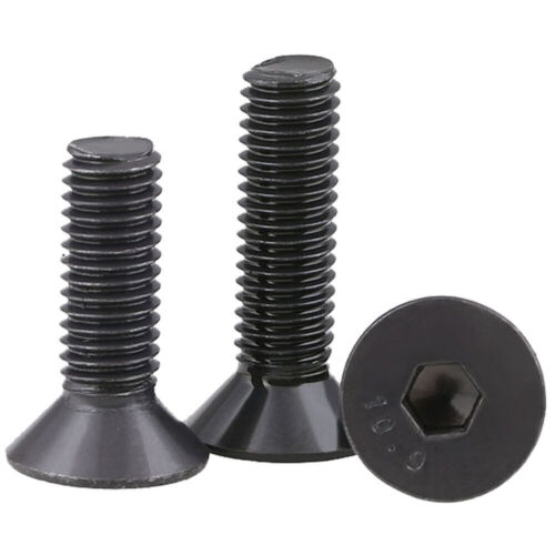 Tornillos de enchufe hexagonal de cabeza plana de acero de alta resistencia M4 DIN 7991 - Imagen 7 de 12