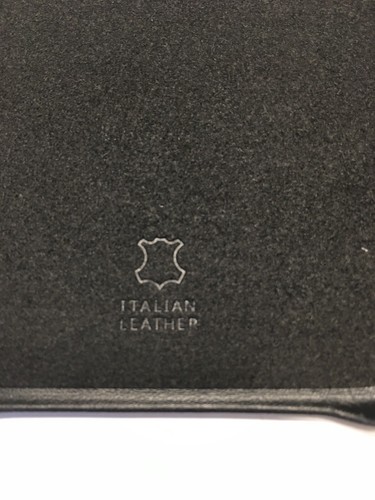 Member's Mark Premium Italienische Leder Handyhülle Apple iPhone X Schwarz NEU - Bild 5 von 6
