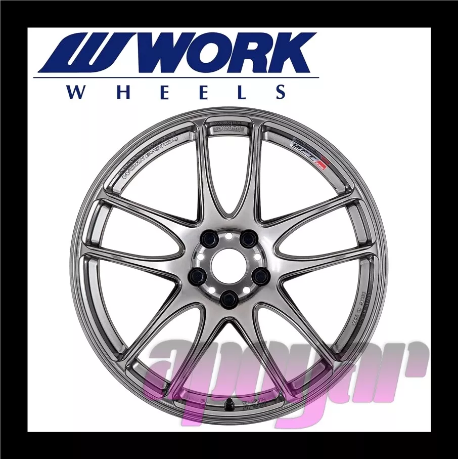 WORK EMOTION CR Kiwami WHEEL (1pcs) 19 inch 9.5J 15 5H 114.3 Glimit Silver (GTS)