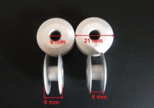 20 Spulen 21 X 9 mm ( Aluminium ) f&uuml;r Zick-Zack Industrien&auml;hmaschine Alu 272152