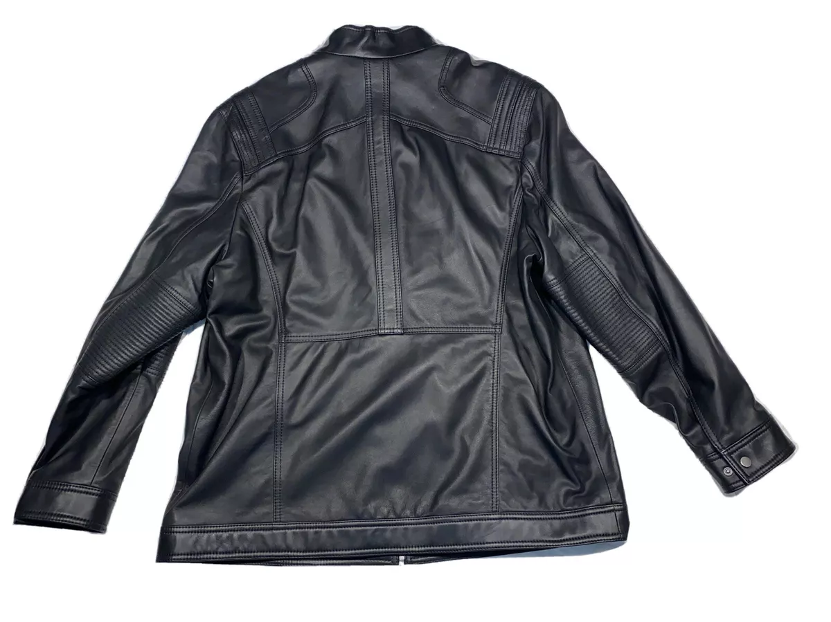 Roundtree and yorke top men's leather jacket