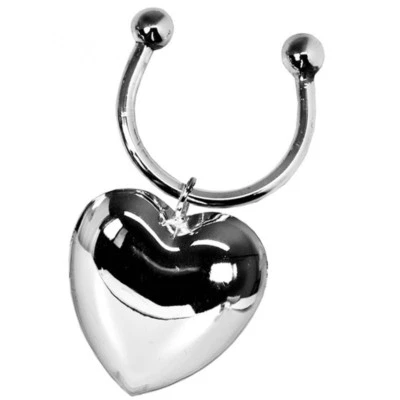 BRILLIBRUM Schlüsselanhänger Schlüsselring Herz Anhänger Schlüsselband mit Gravur Silber