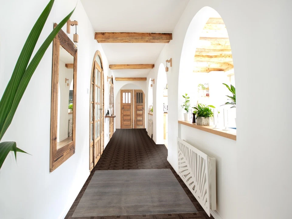 Handmade Gabbeh Solid Design Wool Modern Rug - Gray" 3x5 ft - Image 2 of 4