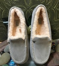 NEW UGG ANSLEY WOMEN SLIPPER SUEDE SLATE GRAY US 6/UK 4/EU 37