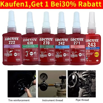 50ml LOCTITE 243 271 242 270 638 Schraubensicherung Schraubenkleber ThreadLocker