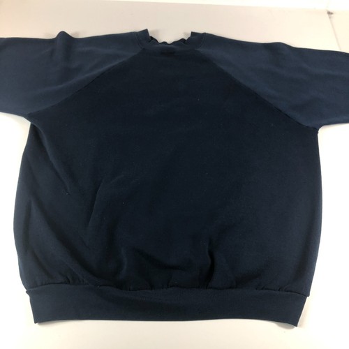 VTG Fruit Of The Loom Sweatshirt Adult Extra Large Dark Blue Thrashed Crewneck - 第 7/10 張圖片