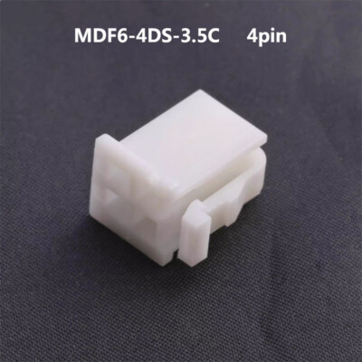 10 Stück MDF6-4DS-3,5C Abstand 3,5mm 2 x 2P Klemme Gummischale 4Pin HRS Stecker