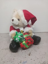 Vintage Fiesta Toy 10  Santa Christmas Bear Plush New With Tags