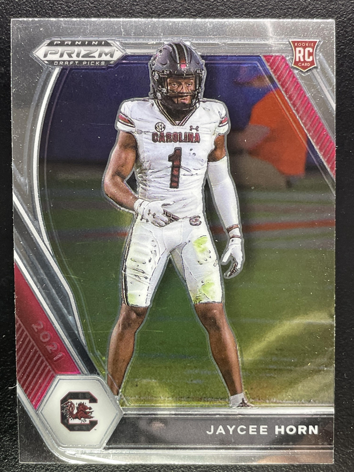 2021 Panini Prizm Draft Picks Collegiate #142 Jaycee Horn RC Gamecocks