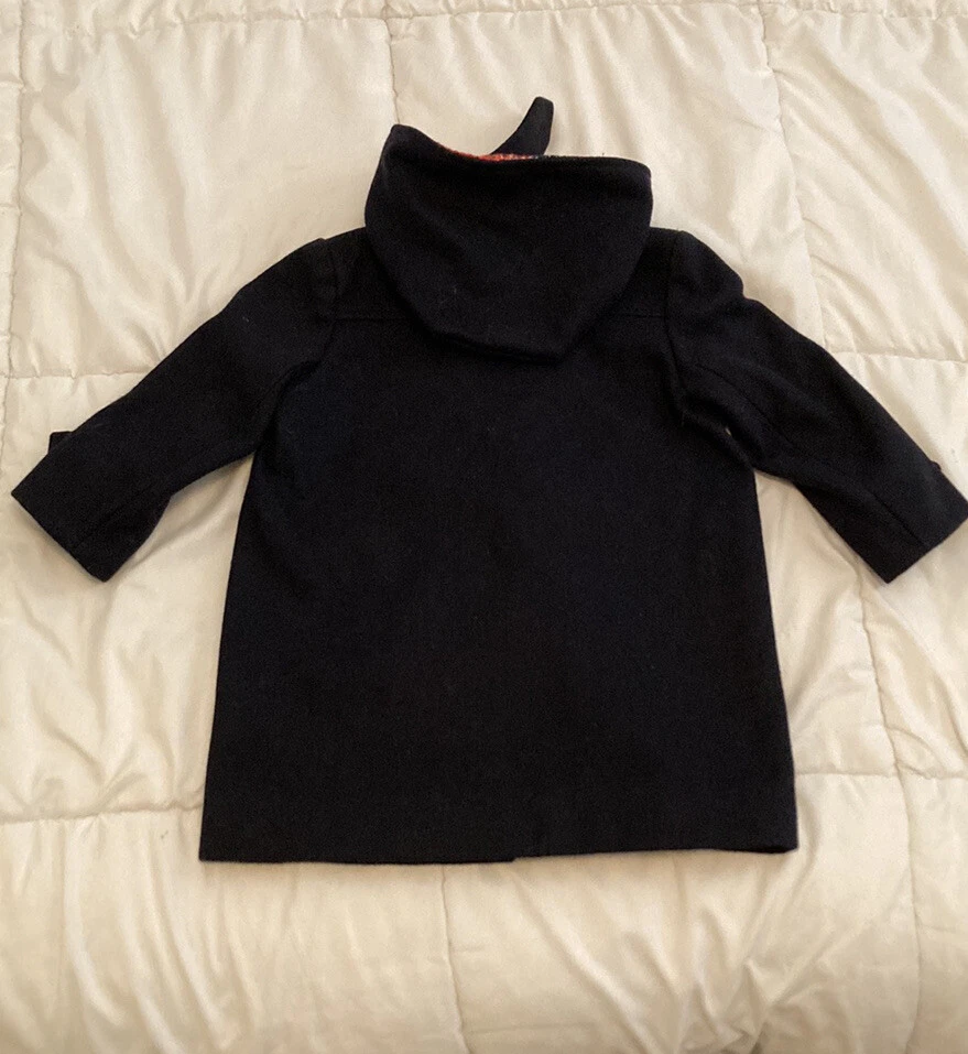 Super Rare Find!! Harrods vintage duffle coat kids age 3/4 Navy (free shipping)! - Изображение 2 из 4