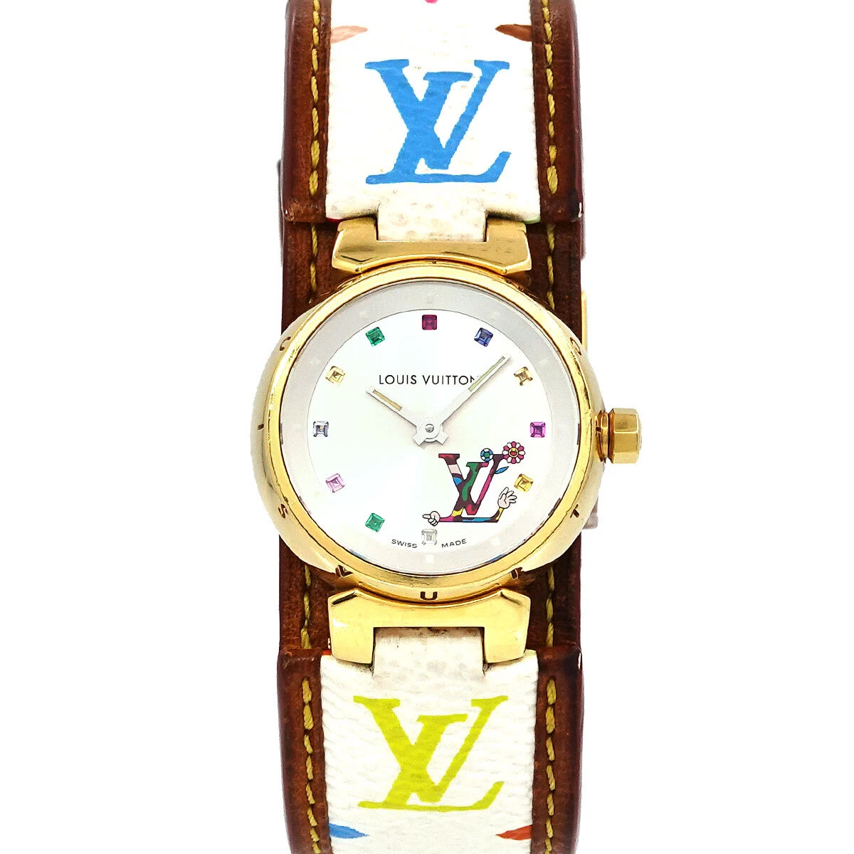 LOUIS VUITTON Tambour Love Monogram Multicolor Q12131 Womens Watch 90205163