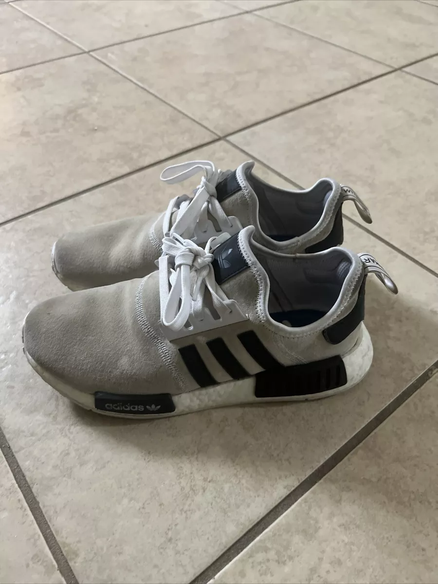 Size 7.5 adidas NMD R1 Beige Suede