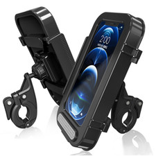 Bike Bicycle Motorcycle Phone Holder Mount Waterproof Case For Mobile Phones GPS