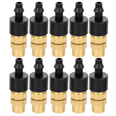 10 Pcs Short Mister Heads Sprinkler Misting Nozzle Connector Irrigation Nozzle