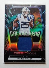 2020 Panini Obsidian Marlon Mack Galaxy Gear Electric Etch Green /50 GG8 Broncos