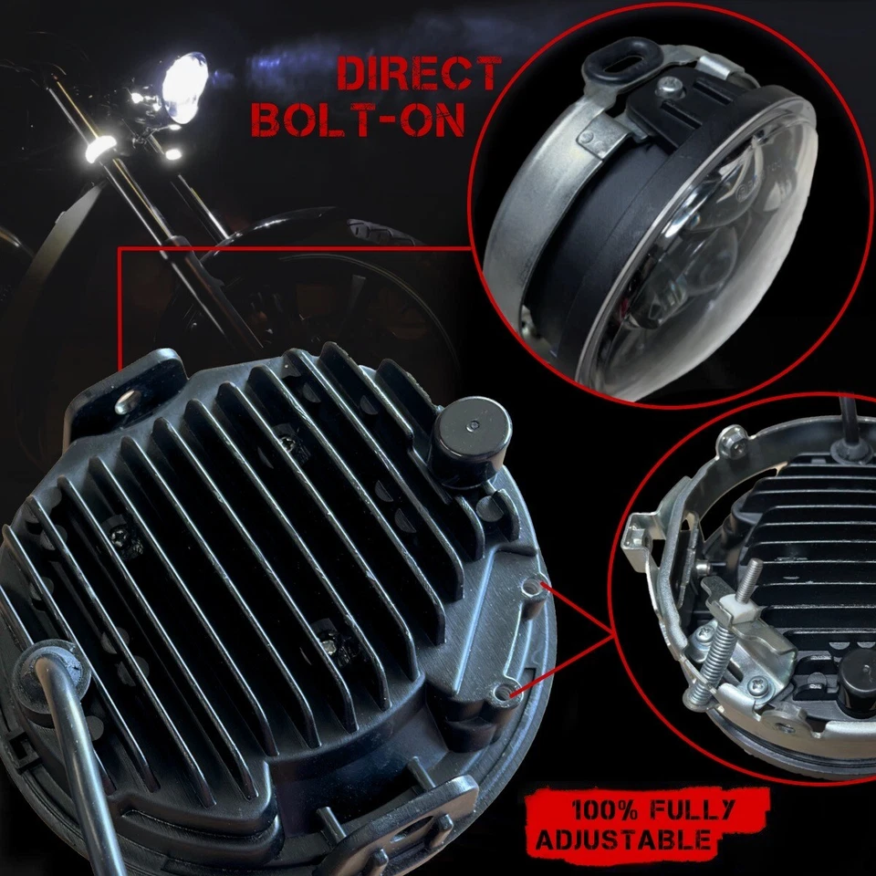 Fury Daymaker LED Headlight For Honda VT1300, Fury, Sabre, Insterate, Stateline - Image 2 of 4
