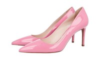 Luxus Prada Pumps Schuhe 1I939F Pink Lackleder Neu 39,5 40 Uk 6.5